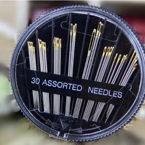 30PCS Assorted Hand Sewing Needles Embroidery Mending Craft Quilt Case