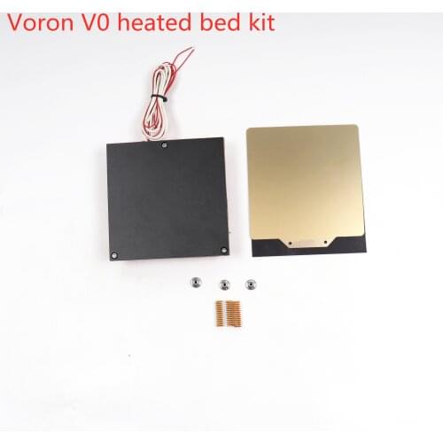 Voron V0 3d printer heated bed full kit 110/220V 100W PEI sheet 6mm aluminum plate