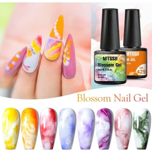 7ml/15ml Watercolor Nail Polish Blooming DIY Nail Gel Manicure Decor Salon Set Smoke Effect Bubble Varnish Manicure Accessories