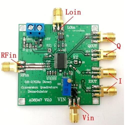 AD8347 Downconversion Broadband Quadrature Demodulator 800MHz-2.7GHz IQ Demodulator RF