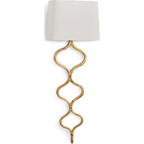 Big Novelty S Wall Lamp long Cloth shade Wall Light for Living room Bedroom Corridor Iron wall sconce hotel LED wall fixtures