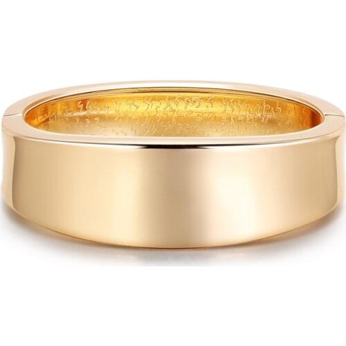 ORNAPEADIA Bracelet for Women Opening Popular Glossy Simple Wild Word Mirror Opening Spring Bracelet Luxury Jewelry Designers