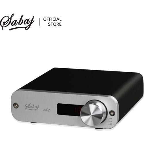 Sabaj A2 Small Class D digital amplifier with remote control and antenna TPA3116 AMP with Bluetooth USB Optical Input
