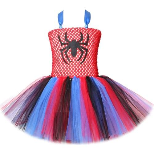 Baby Girls Halloween Costume for Kids Tutu Dresses Spider Cosplay Costumes Children Princess Carnival Party Birthday Tutus 2020
