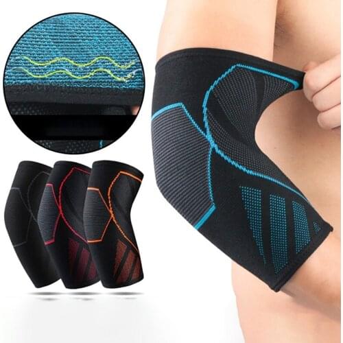 Breathable Compression Sleeve Elbow Brace Support Protector for Weightlifting Arthritis Volleyball Tennis Arm Brace 4 Color