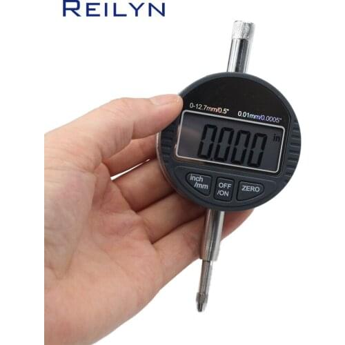 Electronic Digital centigrade Indicator 0.5 inch (0-12.7mm) LCD display 0.01mm dial indicator dial gauge digital centimeter