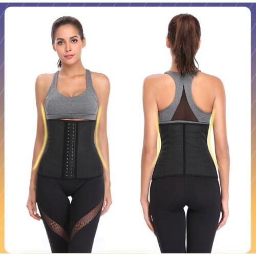 Fitness Rubber Abdomen Waist Belt Breathable Corset Waist Trainer Latex Cincher Girdles Shapewear Slimming Belt Body Shaper