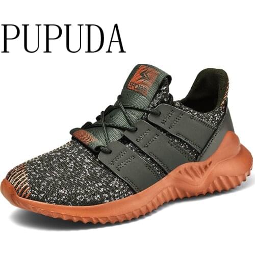 PUPUDA Fashion Sneakers Men Comfy Casual Shoes Male Breathable Running Sneakers Lightweight Basketball Sport Shoes Men Plus Size