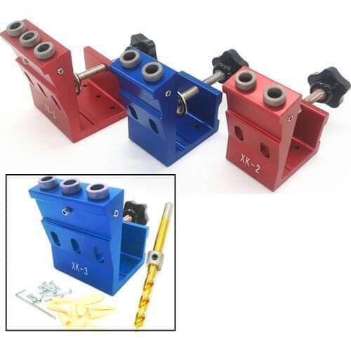 Upgraded 9mm Oblique Hole Drill 15 Degree Angle Locator Bits Hole Jig Woodwork Guide Clamp Locator Set Kit Woodworking DIY Tools