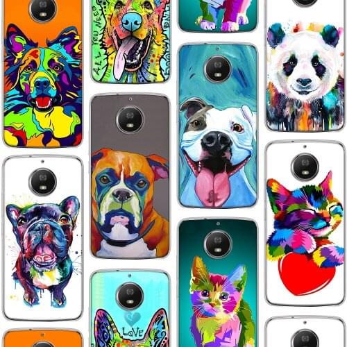 Fashion Luxury Animal Art Case For Motorola Moto G9 G10 G30 G8 E7 E6S G7 G6 E6 G5 G5S E5 One Macro Plus Play Power Lite Silicone