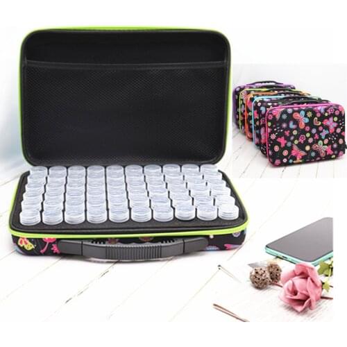 New 30 Or 60 Bottles Diamond Painting Box toolbox Storage Box Luggage Bracket Handbag Zipper Design Shockproof And Durable Gift