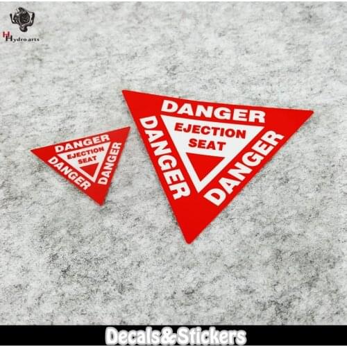 NO.LN285 RED DANGER EJECTION SEAT MOTO GP Reflective Car Sticker Decals Racing Motorcycle Windshield Bike Tank cup