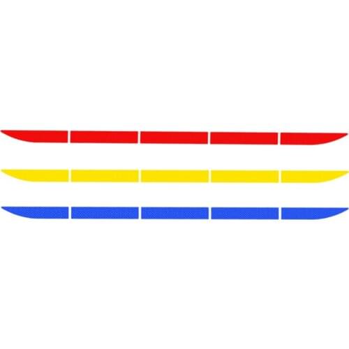 Universal 90x3.5cm Car Reflective Warn Strip Tape Bumper Safety Stickers Decal Epoxy Accessories