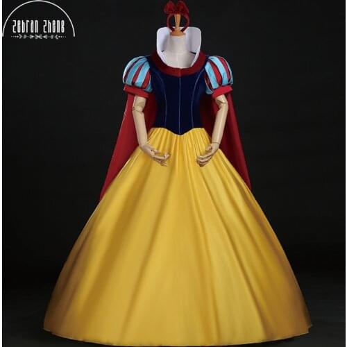 Top Quality Snow Princess Cosplay Costume For Halloween Party Dress Adult Women Girl Custom Made