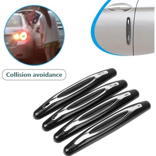 4 Pcs/pack Car Door Guard Protector Anti-Scratch Sticker Anti-Collision Strip Door Edge Trim Guard Styling Moulding