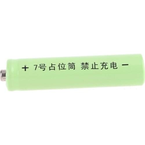 4Pcs LR03 AAA Size Dummy Fake Battery Setup Shell Placeholder Cylinder Conductor for Lithium iron phosphate battery E56B