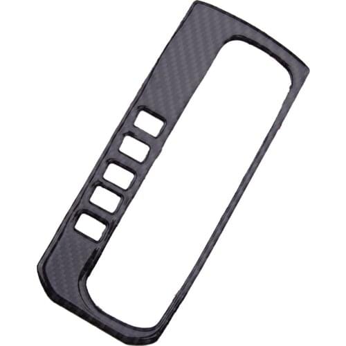 5 Button Carbon Fiber Gear Shift Box Panel Trim Cover Frame Fit For Honda Civic 10th 2016 2017 2018 2019