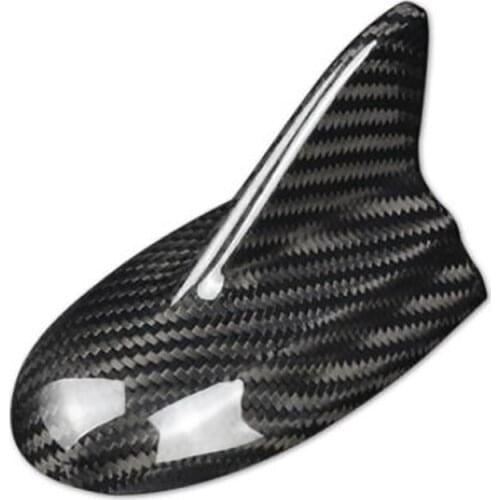 For Dodge Challenger SRT 2015-2020 Accessories Car Real Carbon Fiber Shark Fin Antenna Cover Sticker Trim