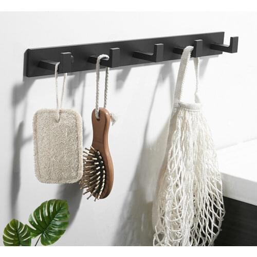 Bathroom Accessories Aluminum Alloy Coat Hooks Towel Hooks Shower Room Wall Hooks Coat Racks Wall-Mounted Accessories