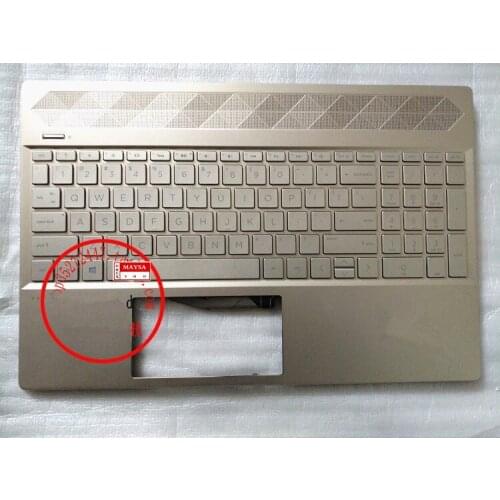 Laptop Palmrest Top Case Cover With US Layout Keyboard For HP 15-CS CS0049TX L24754-001 Silver Color
