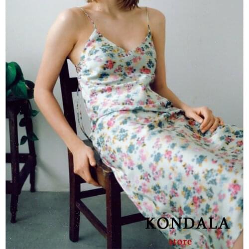 Летние платья из шелка KONDALA China At AliExpress