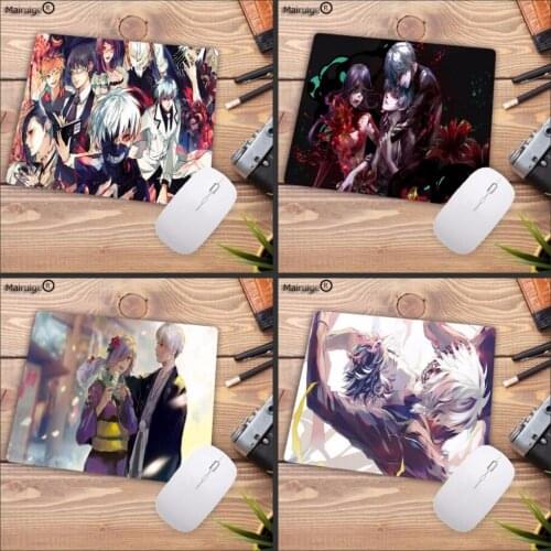 Mairuige Custom Skin Japanese Anime Tokyo Ghoul Comfort Mouse Mat Gaming Mousepad Size for 18x22cm 20x25cm 25x29cm Table Mat