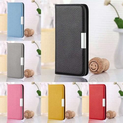 Litchi Pattern Leather Wallet Case For Samsung S21 S21Plus S21Ultra S20/S10/S9/S8 Plus Note 20 Ultra Note10 A02S A12 A32 A52 A72