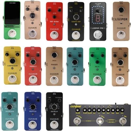 Cuvave Cube Baby Pedal Distortion Looper Delay Boost Overdriver Compressor Tuner Pitch Fuzz Effect Pedal Dig Reverb Guitar Pedal