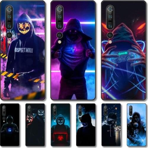 Neon Guy cool man Phone Case For Xiaomi MI 11 10 9 5g Lite Ultra Pro Note S Black Shell Cover