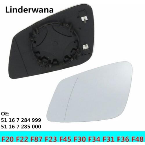 O 2 Plug Heated Mirror Glass For BMW F22 F87 F45 F23 M235 i xDrive 218 220 225 228 i d 51 16 7 284 999 51 16 7 285 000