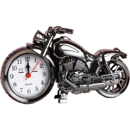 Motorcycle Alarm Clock Creative Retro Alarm Clock Motorcycle Model Alarm Clock for Boys Tenns Gifts Memory