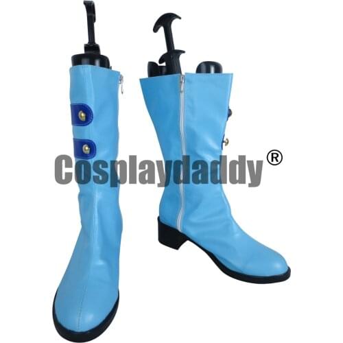 LoveLive! Love Live Start dash!! Umi Sonoda Blue LongCosplay Shoes Boots X002