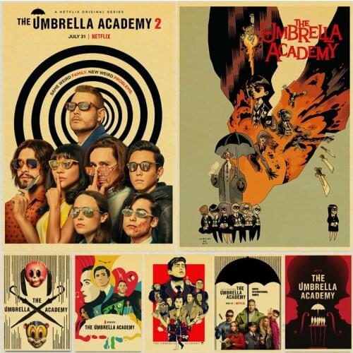 TV Comedy The Umbrella Academy retro posters kraft wall paper High Quality Painting For Home Decor wall stickers