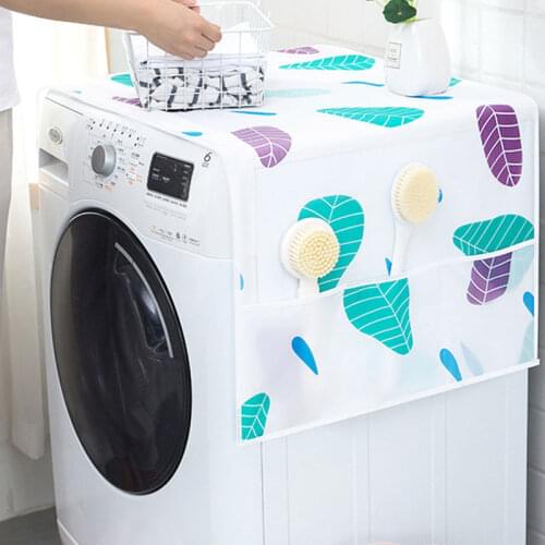 Dust Proof Washing Machine Cover Colorful Refrigerator Pocket Multipurpose Dust Cloth Home Textile Household Home Storage Cover