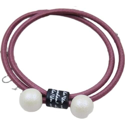 1PCS Creativity Leather Scrub Ball Elastic Hair Band Toy For Girl Handmade Bow Headband Scrunchy Kids Hair Accessories For Women