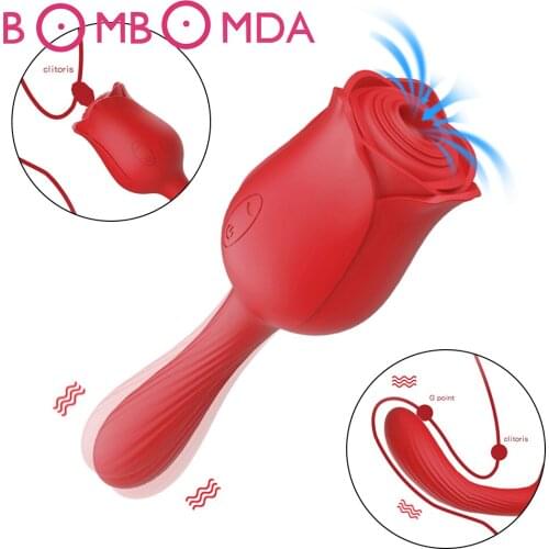 Rose Vibrator Clitoris Sucker Female Dildo Sucking Vibator Vacuum Stimulator Sex Toys for Women Nipple Vagina Toys for Adults 18