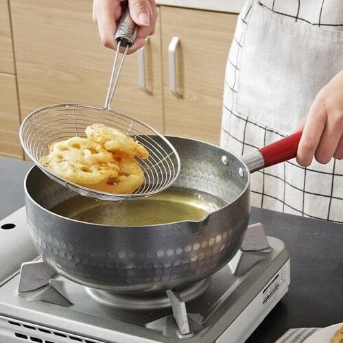 Stainless Steel Spider Mesh Oval Skimmer Strainer Ladle Cookware Kitchen Use Stainless steel filter colander