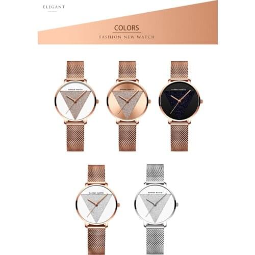 Brand Customized Ladies Quartz Watches Small Dial Triangle Stylish Stainless Steel Luxury For Women Wristwatch