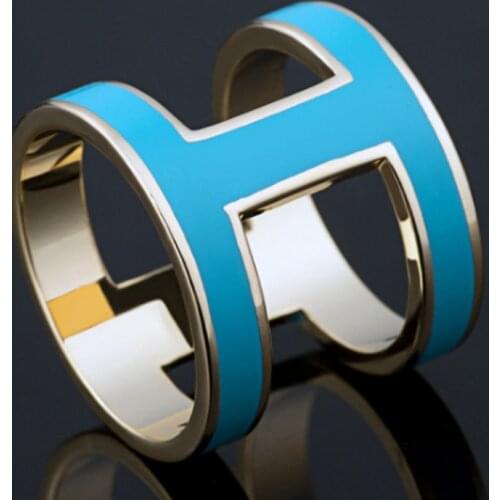 Zlxgirl copper scarf pins jewelry Brand Enamel H brooches bouquet fashion womens Scarves accessories gold color pin brooch