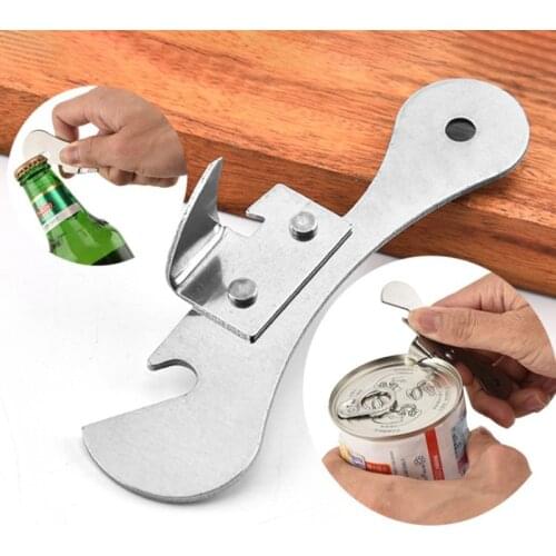 New 1pc High Quality Can Opener Stainless Steel Multi-functional Wine Beer Bottle Tinplate Kitchen Supplies