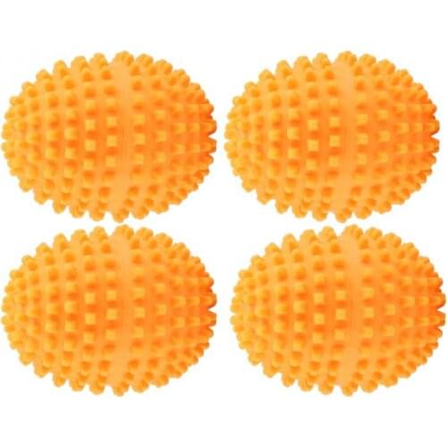 4Pcs/Set Orange Reusable Laundry Ball Washing Laundry Ball Home Washing Machine Starfish Solid Vleaning Ball For Washing