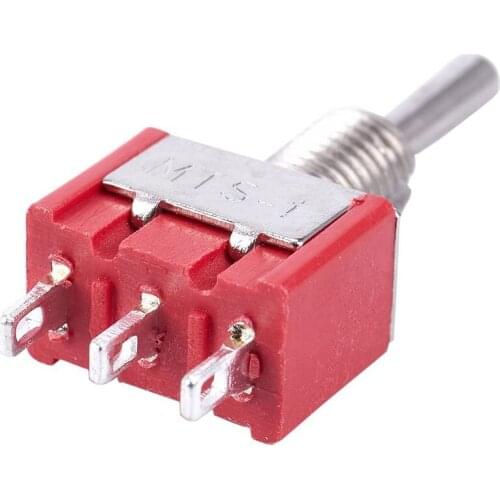 5 x Mini Momentary (On)Off(On) Toggle Switch Model Railway SPDT 12V,silver