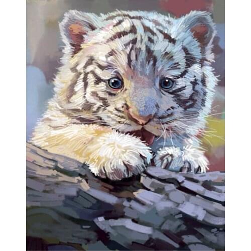 5d diy diamond painting animal tiger cross stitch diamond embroidery painting rhinestones diamond painting tiger mosaic pattern