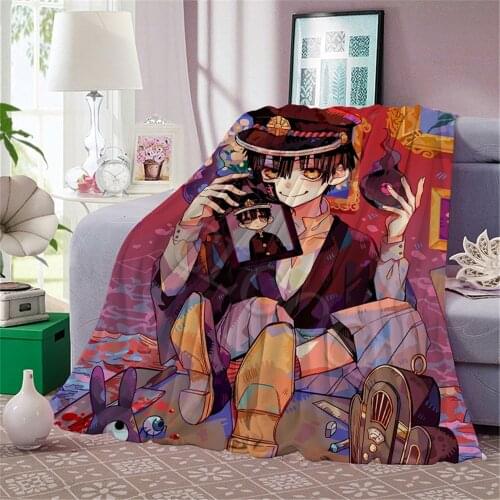 Anime Flannel Blankets Toilet-Bound Hanako-kun 3D Printed Blanket for Beds Quilts Sofa Home Decor Travel Childs Throw Blankets