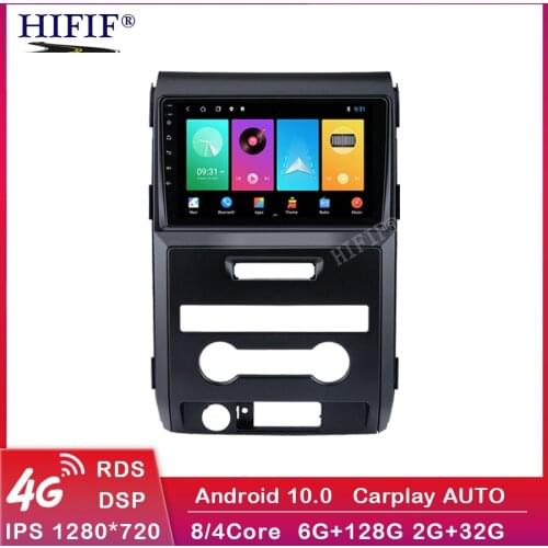 Car Radio For Ford F150 Raptor 2009-2012 high Version Android 10.0 Car DVD GPS Navigation Player Deckless Car Stereo Headunit