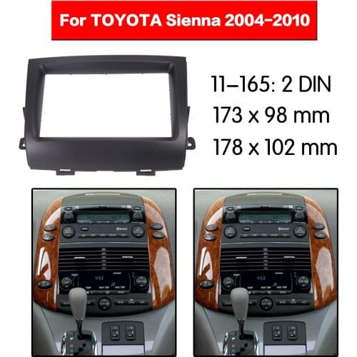 Car Radio frame Audio Fascia For TOYOTA Sienna 2004 - 2010 Car Stereo Radio Fascia Panel Installation Adapter DVD player Frame