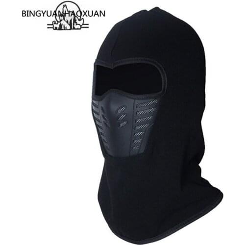 BINGYUANHAOXUAN Autumn and Winter Outdoor men and women Anti-snow Thick Hat Masks Multi-Functional Sport Warm Fleece Cap Beanie