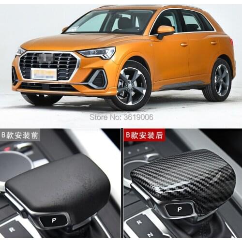 For Audi q3 Q2L Q5L A6L A3 A4L A5 Q7 A7 S3 A4 A6 S6 S7 modified carbon fiber Plastic gear cover set of interior decoration
