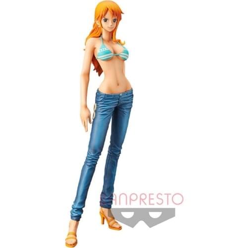 Judai 28cm Original Banpresto One Piece Grandista The Grandline Lady Nami Namy PVC Action Figure Toys