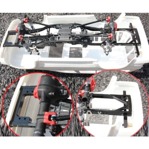 Body Car shell fixed mount + drag link 4x robs For LC80 Body Axial SCX10 II 90046 Cherokee AX90047 Rock Crawler Hraxxas TRX4